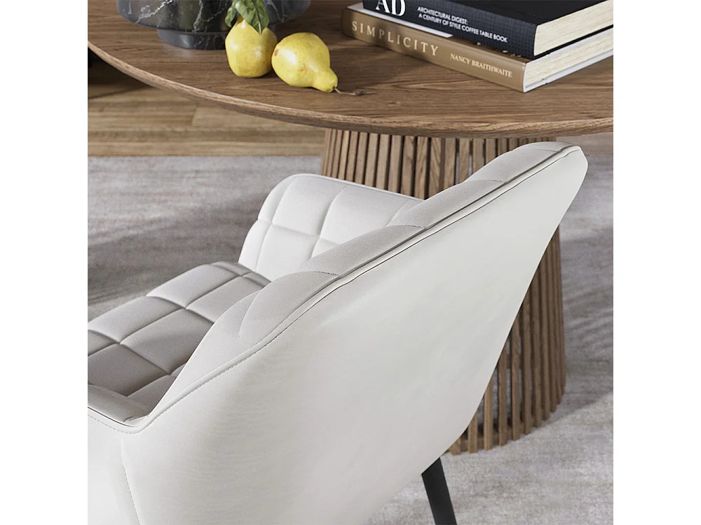 Dining room chair beige 53.5x55.5x79 relio