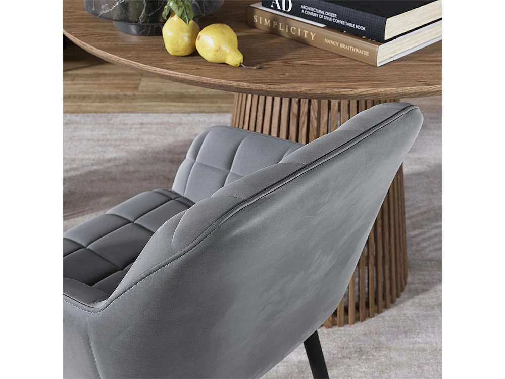 Dining room chair grey 53.5x55.5x79 relio