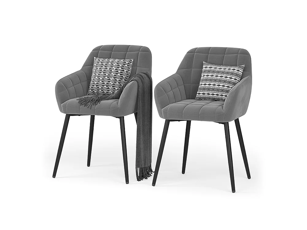 Dining room chair grey 53.5x55.5x79 relio