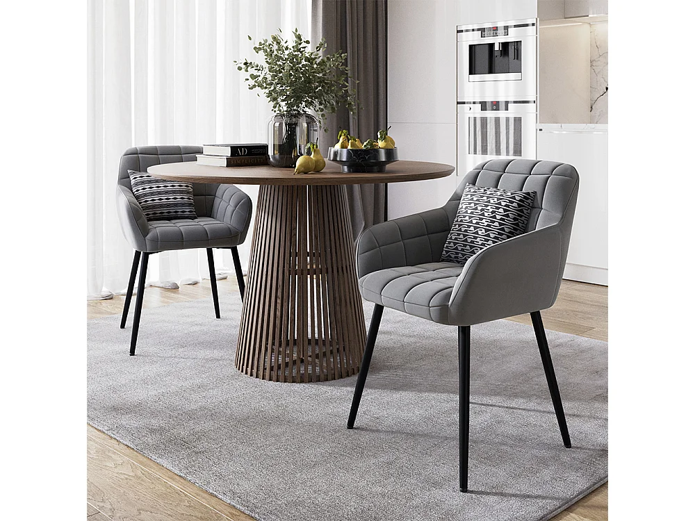 Dining room chair grey 53.5x55.5x79 relio