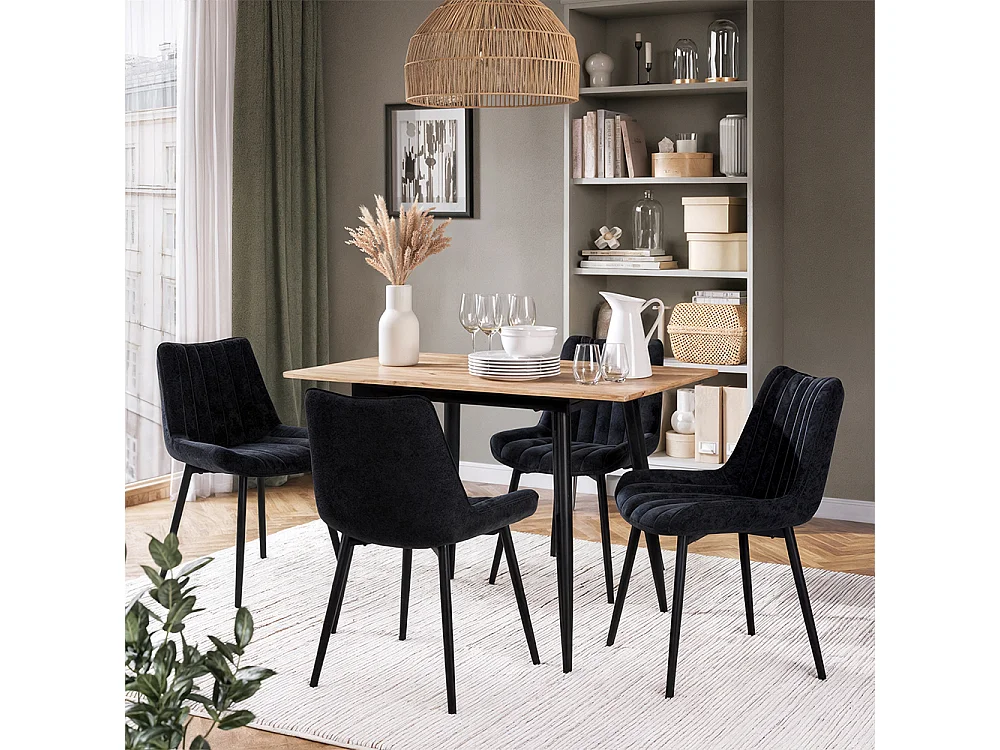 Dining room chair black 51x57x82 ravlo