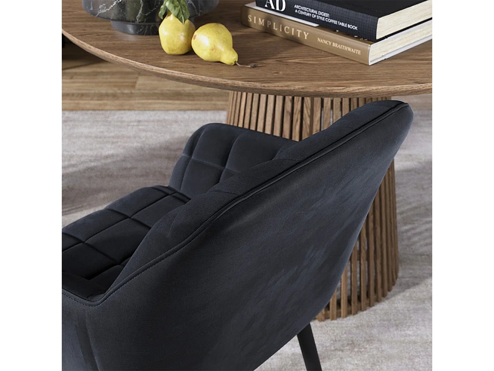 Dining room chair black 53.5x55.5x79 relio