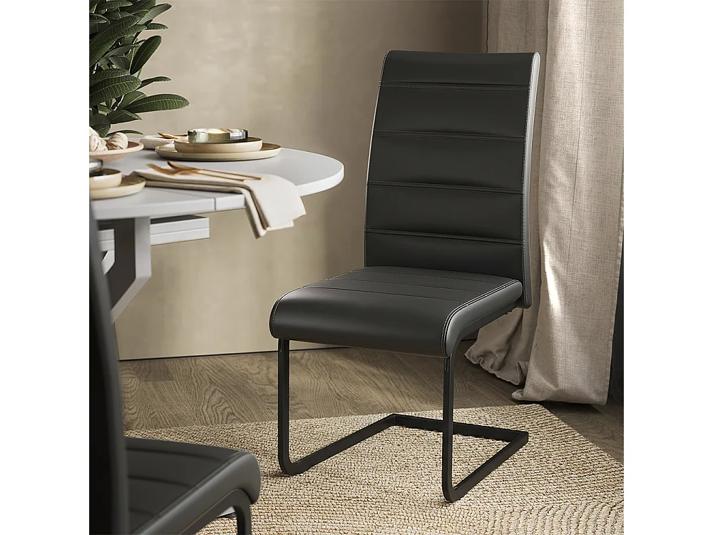 Dining table set white/grey 120x120x76.5 loyd