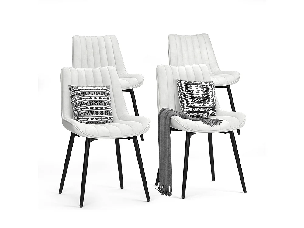 Dining room chair beige/black 51x57x82 ravlo