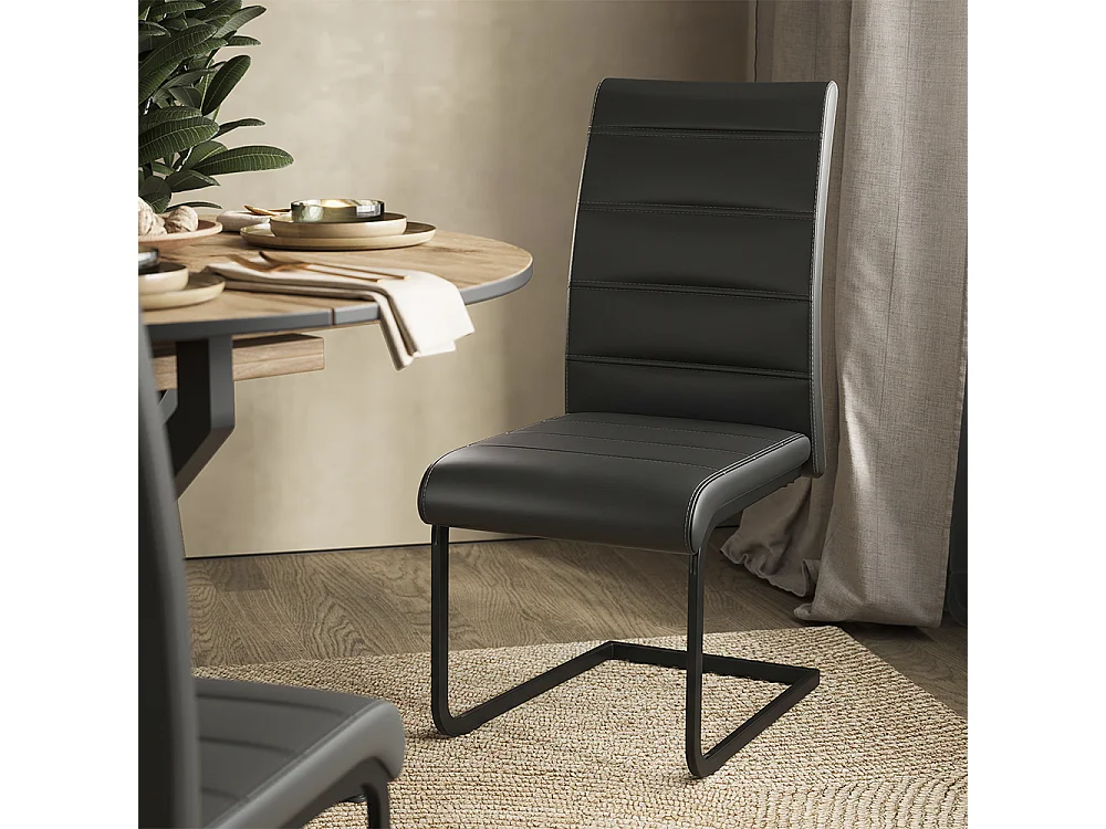 Eettafel set eiken rustiek/zwart 120x120x76.5 loyd