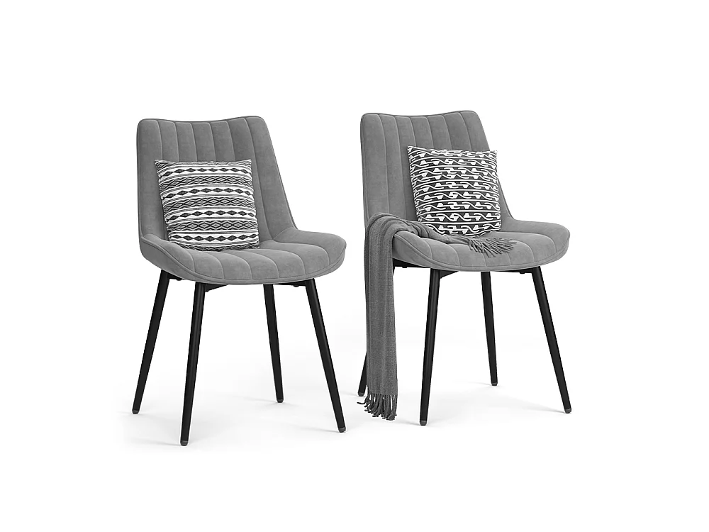 Dining room chair grey/black 51x57x82 ravlo