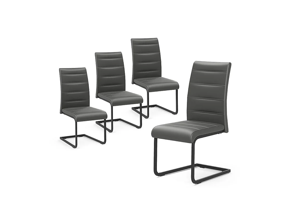 Freischwinger cinza/preto 43x55x99 salvo