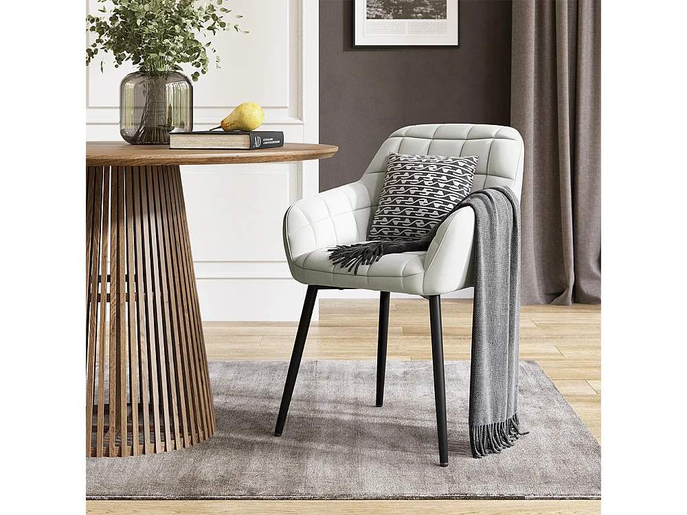 Dining room chair beige 53.5x55.5x79 relio