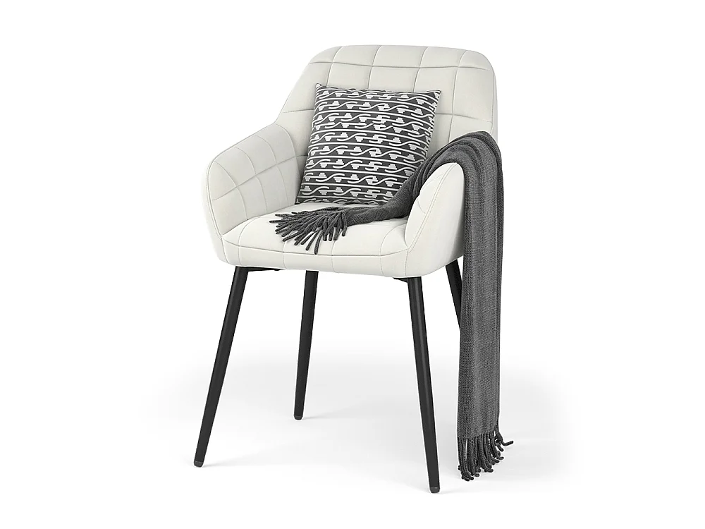 Dining room chair beige 53.5x55.5x79 relio