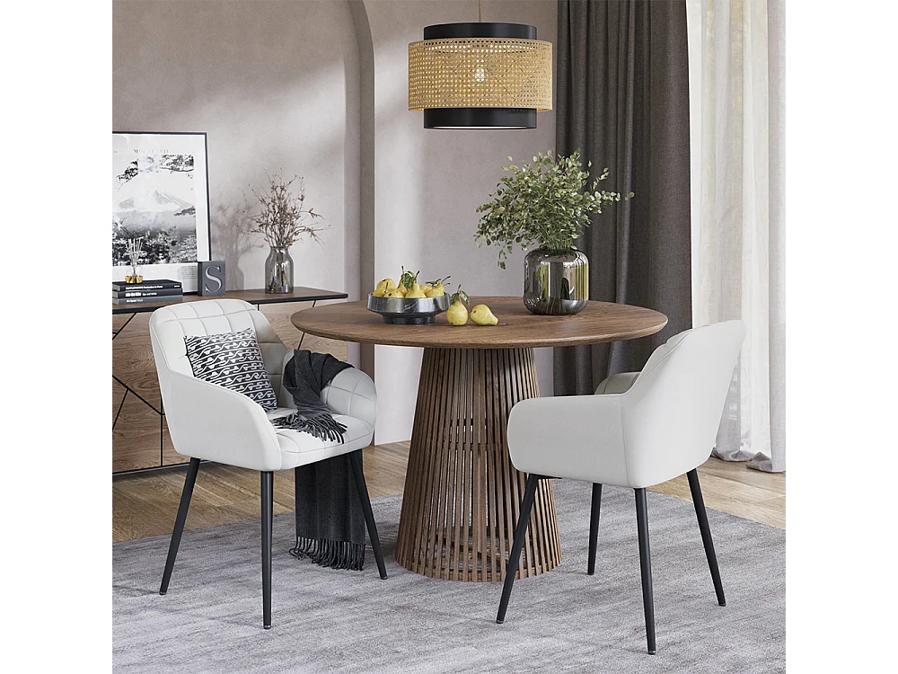 Dining room chair beige 53.5x55.5x79 relio