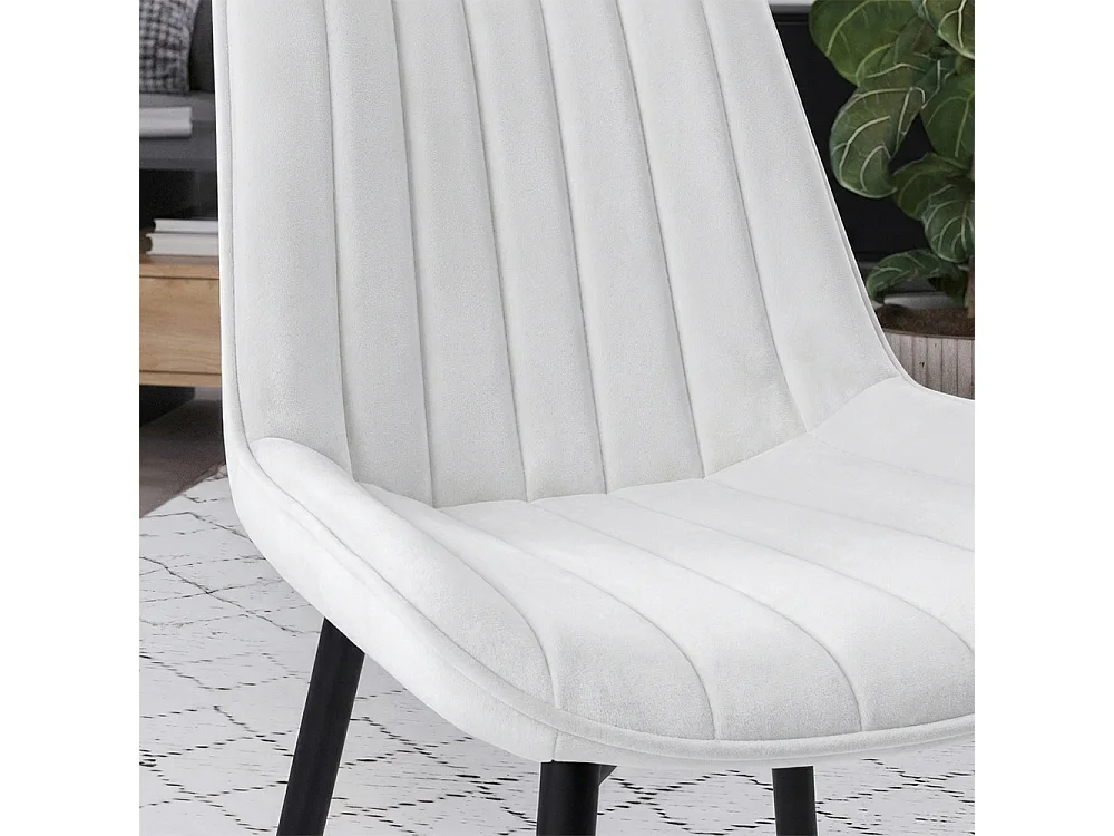 Ensemble table à manger blanc 110x70x75 beaver