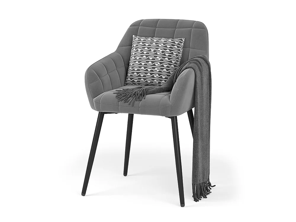 Dining room chair grey 53.5x55.5x79 relio