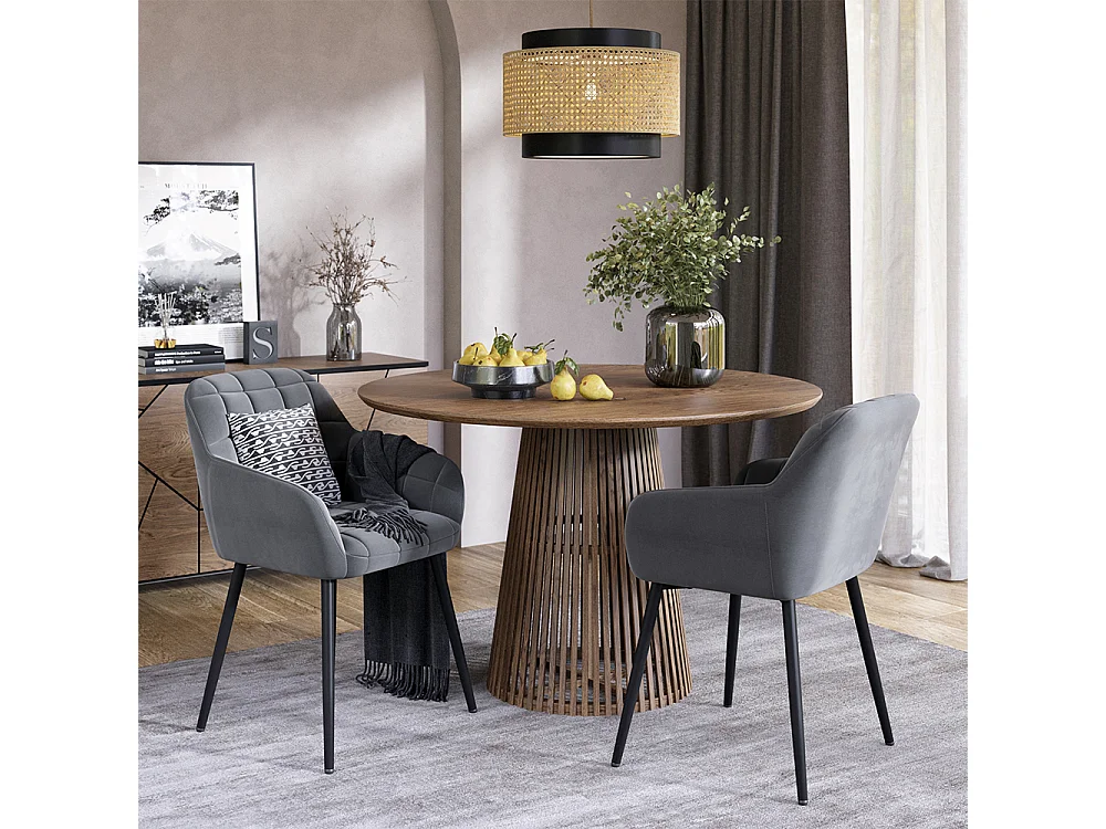 Dining room chair grey 53.5x55.5x79 relio