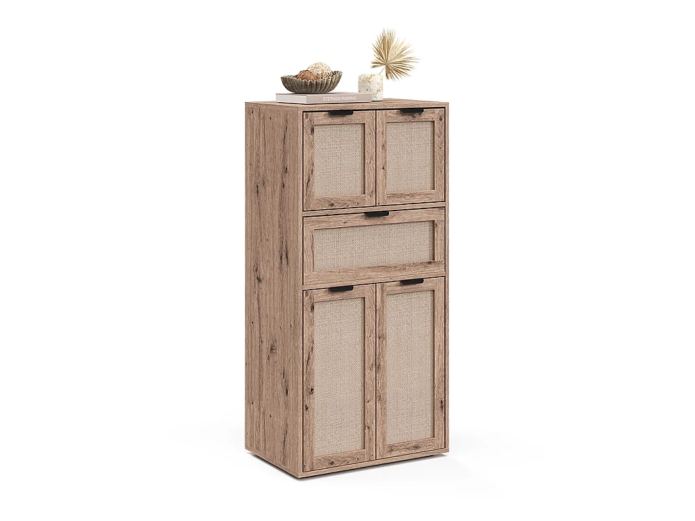 Cassettiera per camera da letto rovere 59x39x122 elven