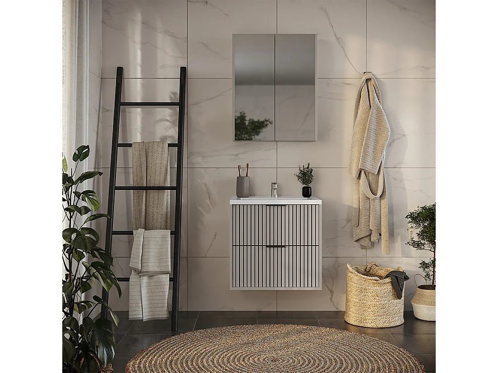Badrumsmöbelset kaschmir 60x45x57 ruford