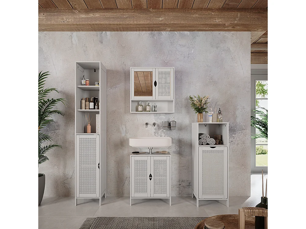 Badmöbel-Set weiß 50x29x60 liora
