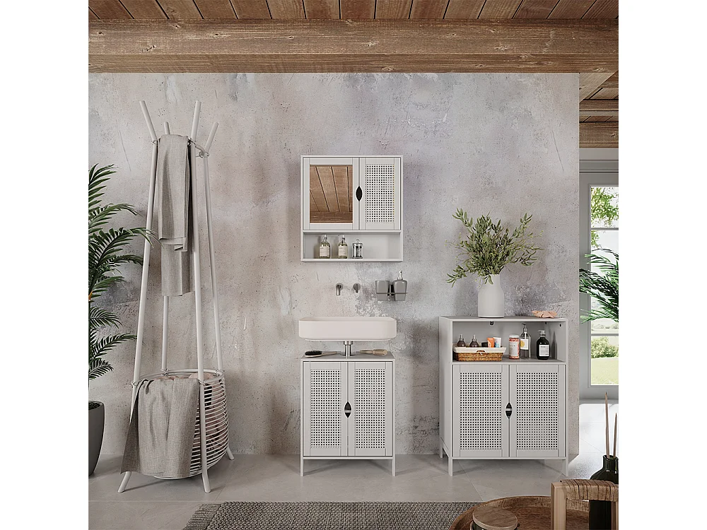Badrumsmöbelset vit 50x29x60 liora