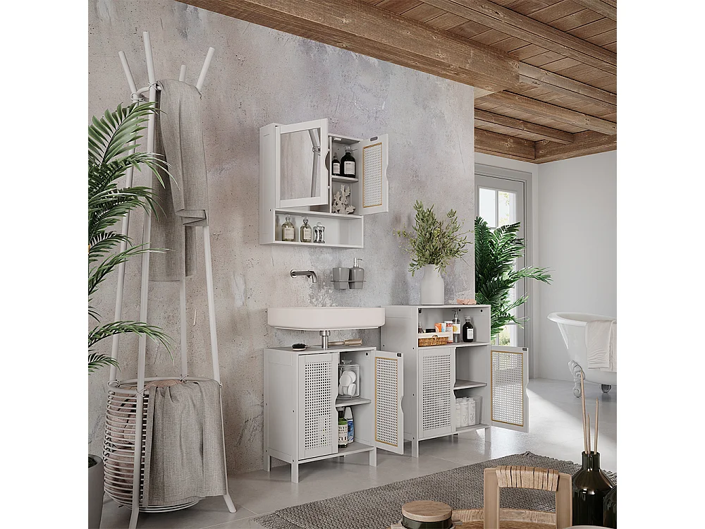 Badrumsmöbelset vit 50x29x60 liora