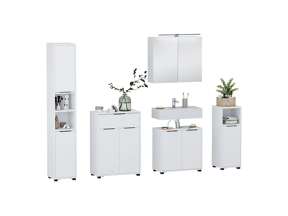Badmöbel-Set weiß 60x30x60 alina