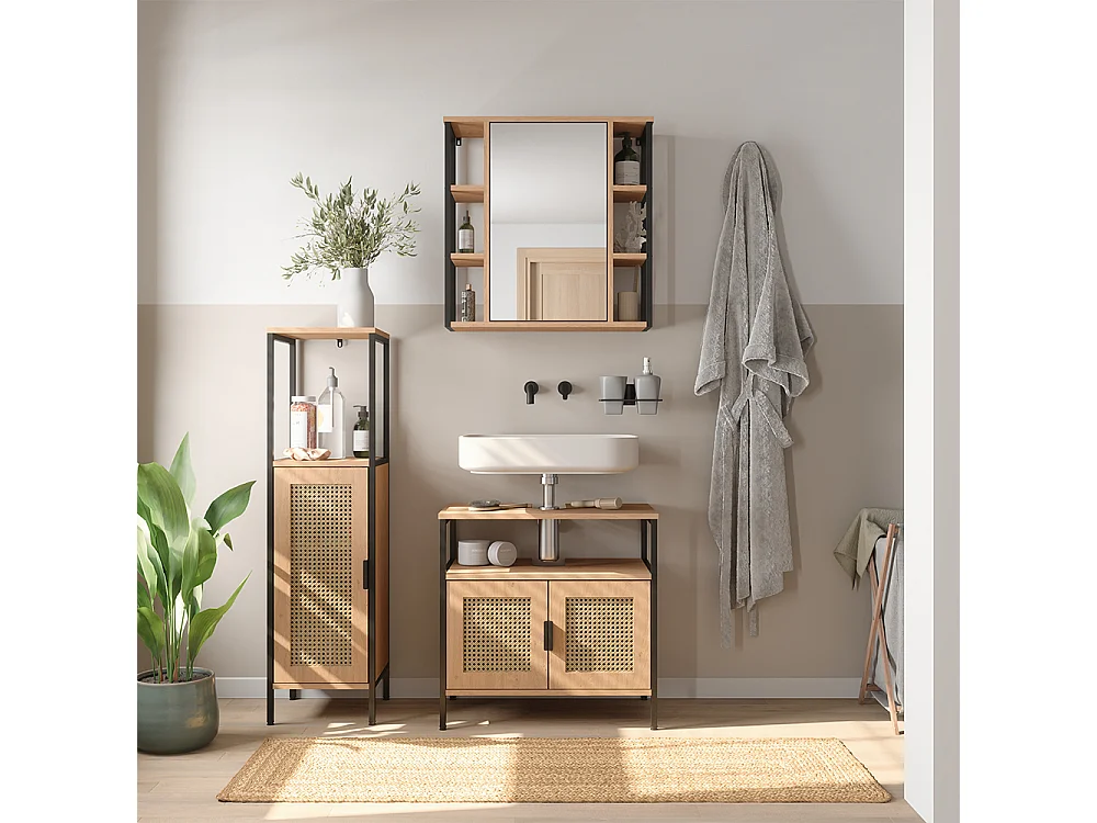 Badrumsmöbelset ek 60x35x59 linara