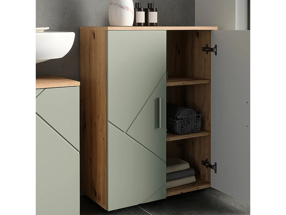 Badrumsmöbelset salvia grön 80x41x58.6 irma