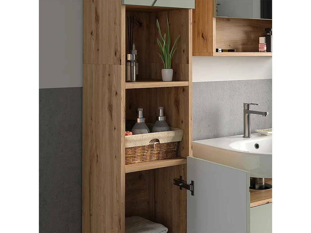 Badrumsmöbelset salvia grön 80x41x58.6 irma