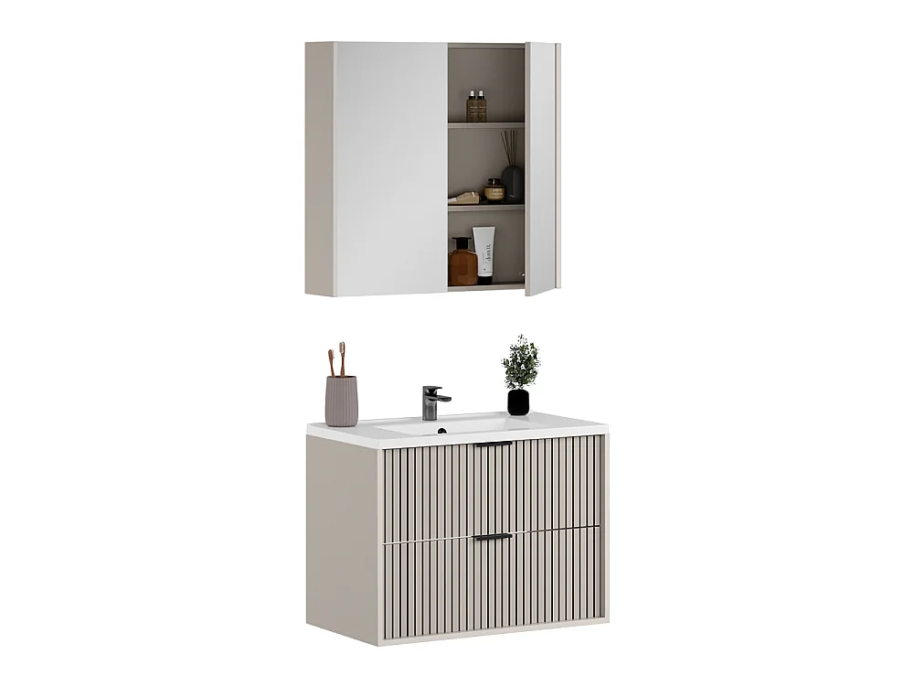 Badrumsmöbelset kaschmir 80x45x57 ruford