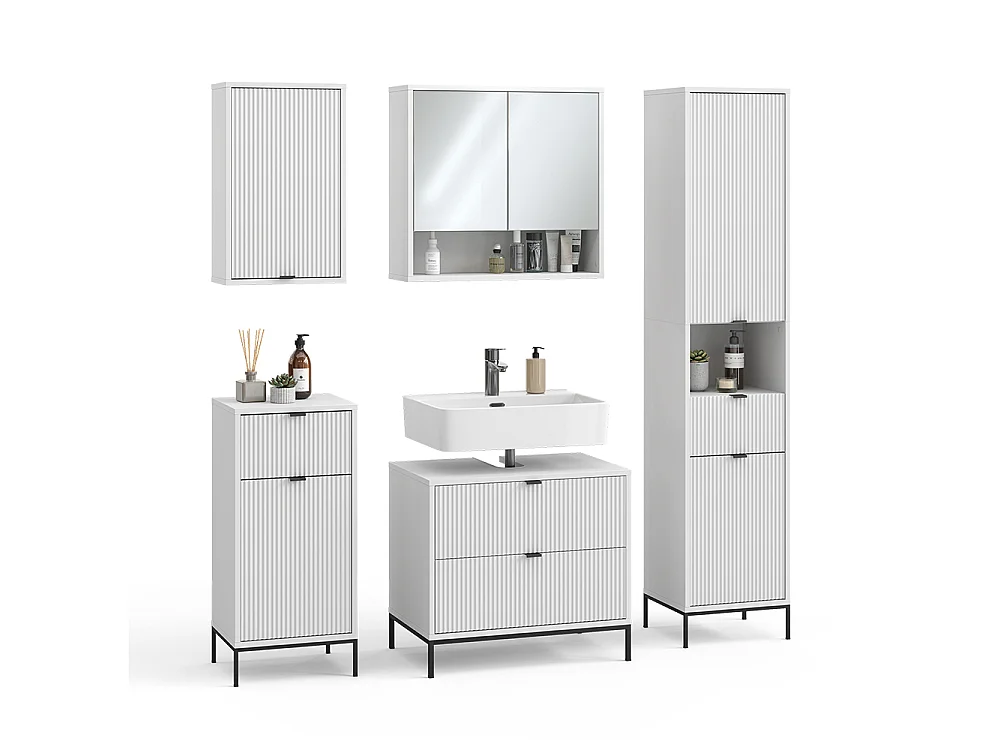 Badrumsmöbelset vit 70x45.1x63 eliza