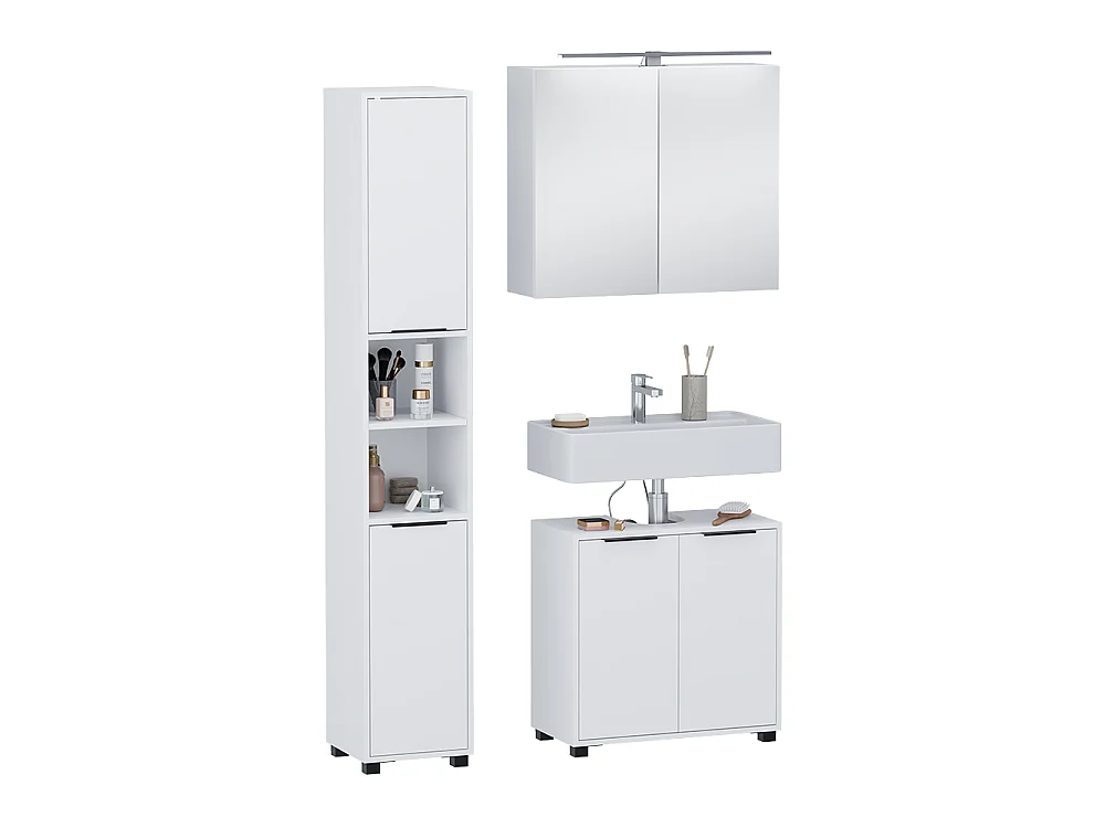 Badmöbel-Set weiß 60x30x60 alina