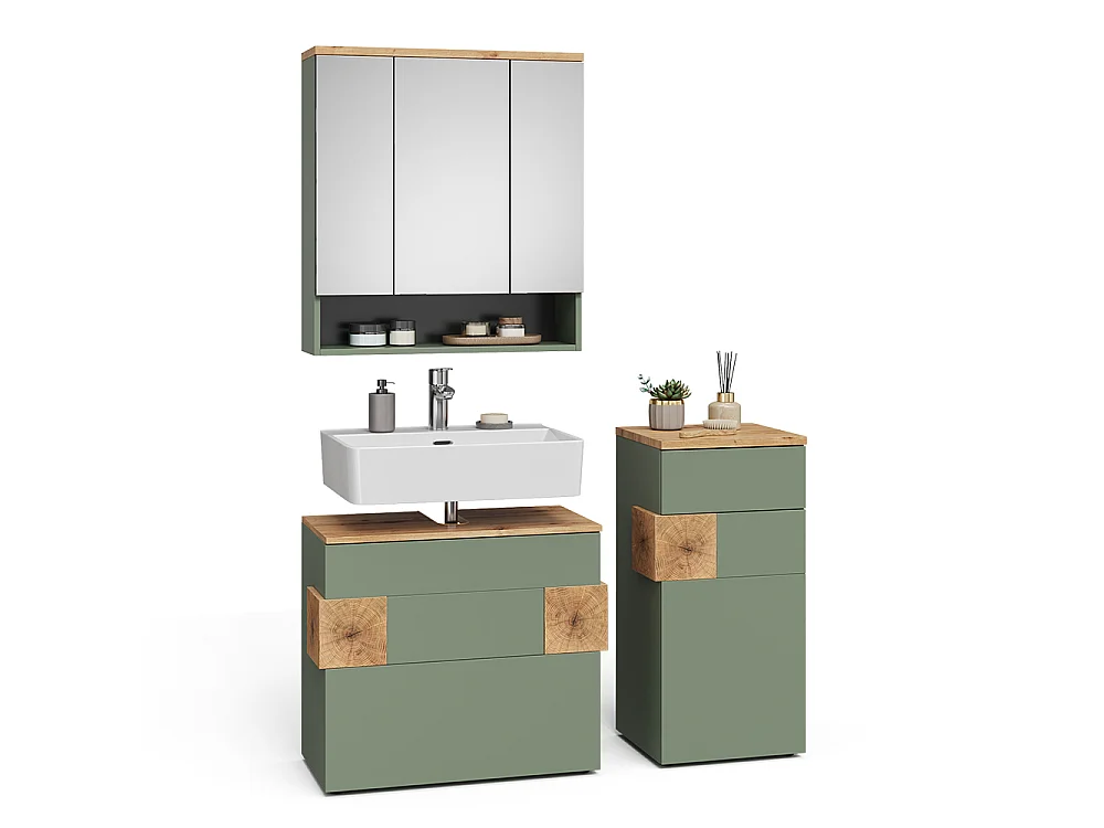 Badrumsmöbelset grön 70x37x64 eden