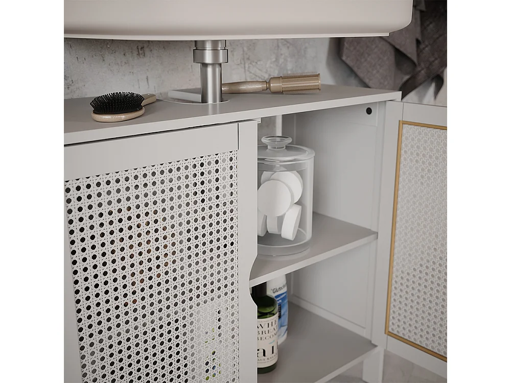 Badrumsmöbelset vit 70x29x60 liora