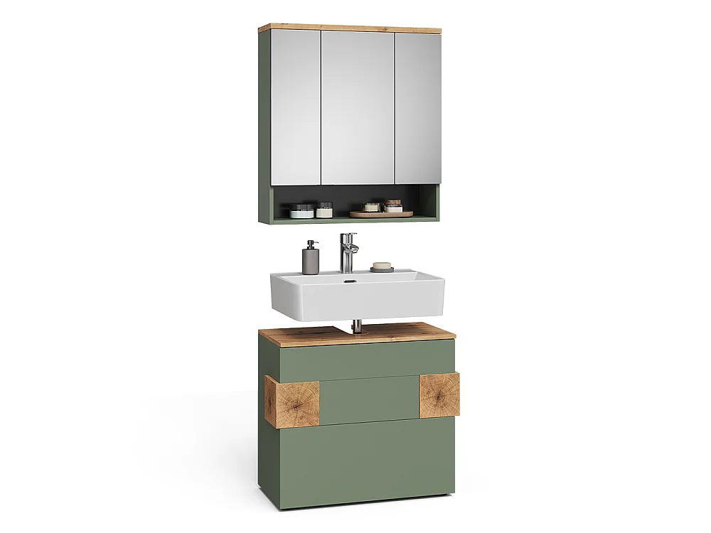 Badrumsmöbelset grön 70x37x64 eden