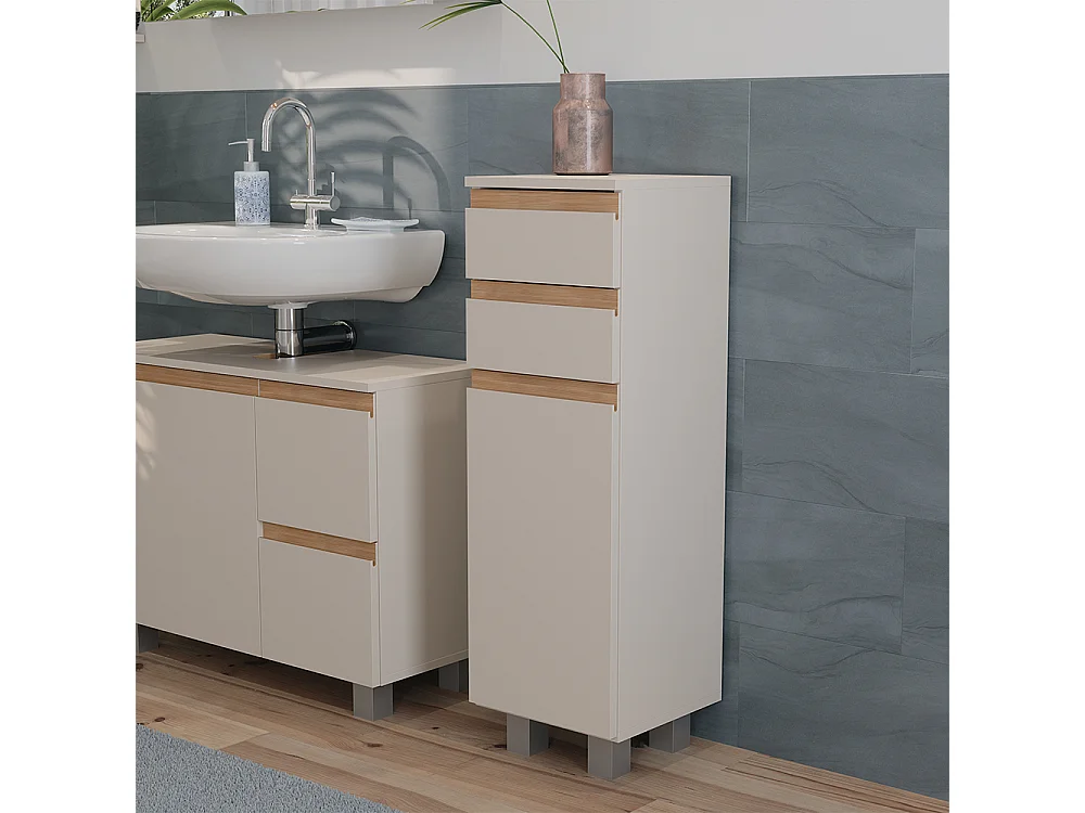Midischrank cashmere/artisan 30x30x95 j-shape
