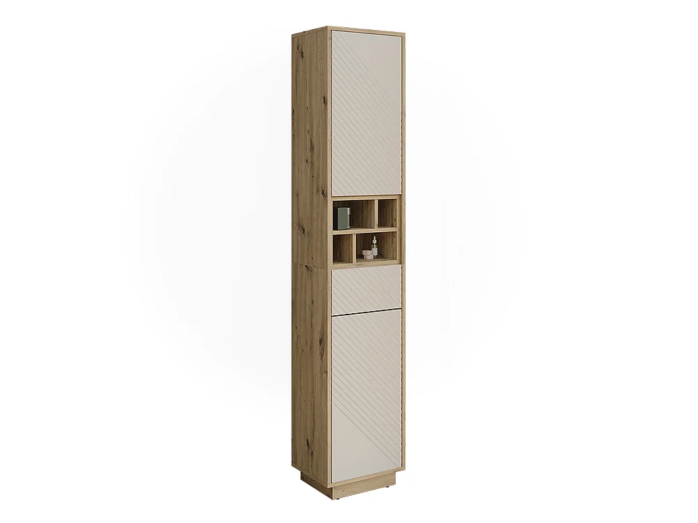 Hochschrank cashmere/artisan-eiche 38x30x190 beatrice