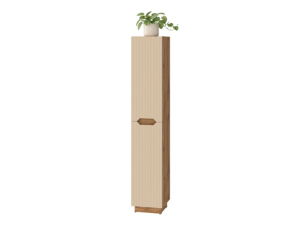Badschrank eiche/kaschmir gestreift 33x35x186 lotta