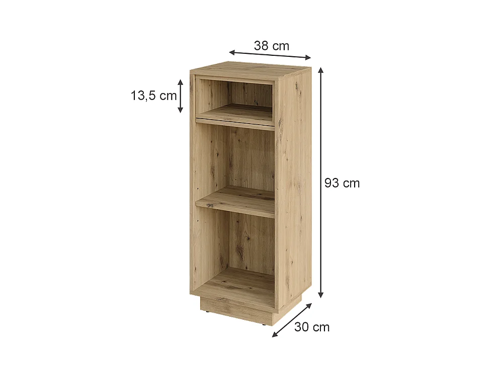 Midischrank artisan-eiche 38x30x93 beatrice