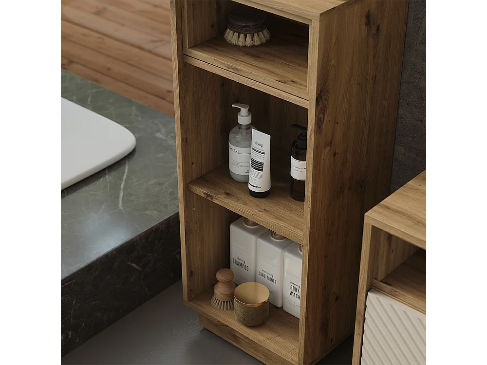 Midischrank artisan-eiche 38x30x93 beatrice