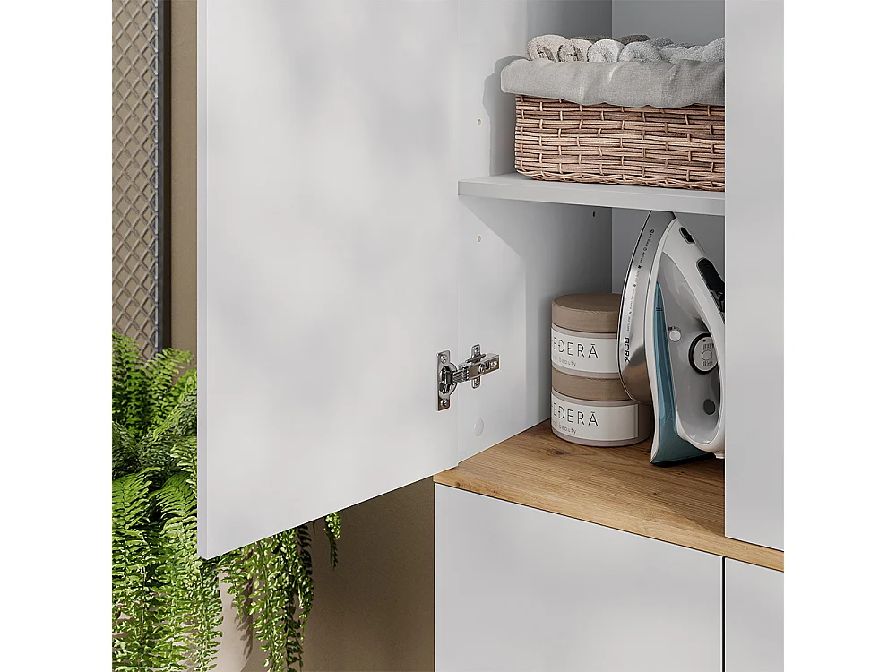 Mehrzweckschrank weiß/artisan-eiche 68x40.5x188.6 viktor