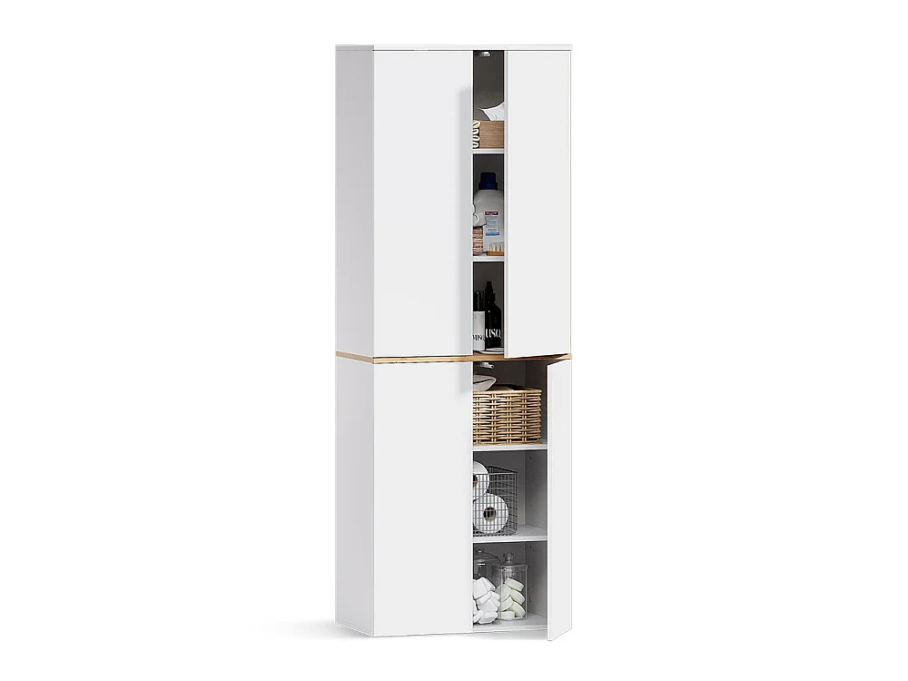 Mehrzweckschrank weiß/artisan-eiche 68x40.5x188.6 viktor