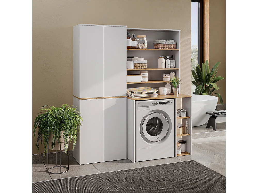 Mehrzweckschrank weiß/artisan-eiche 68x40.5x188.6 viktor