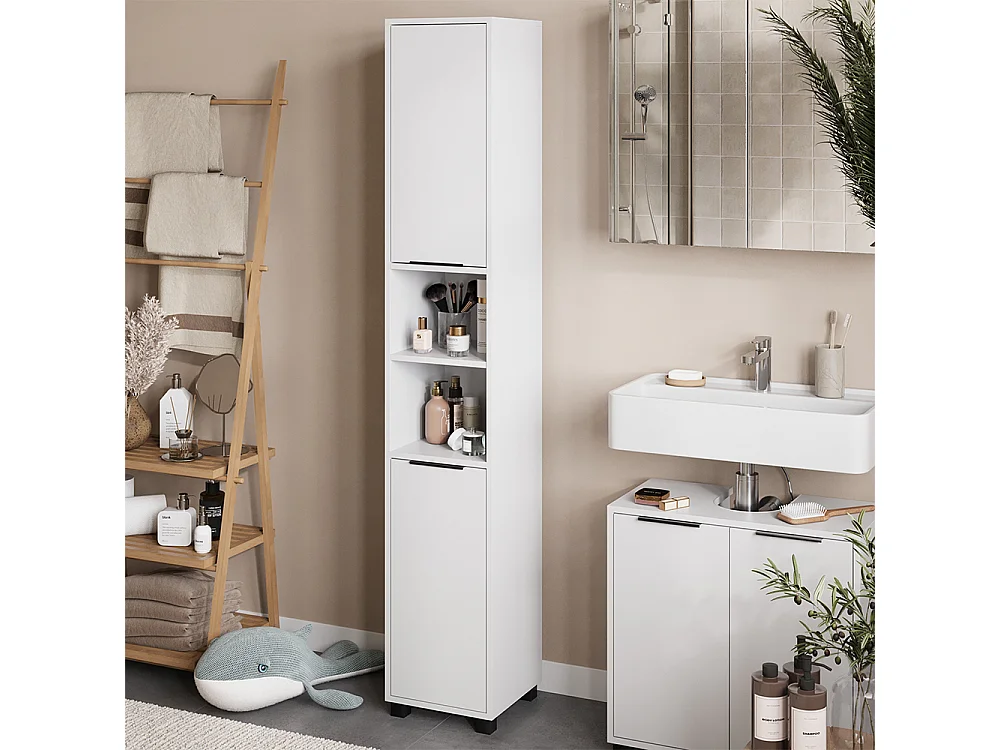 Badschrank weiß 30x30x176 alina