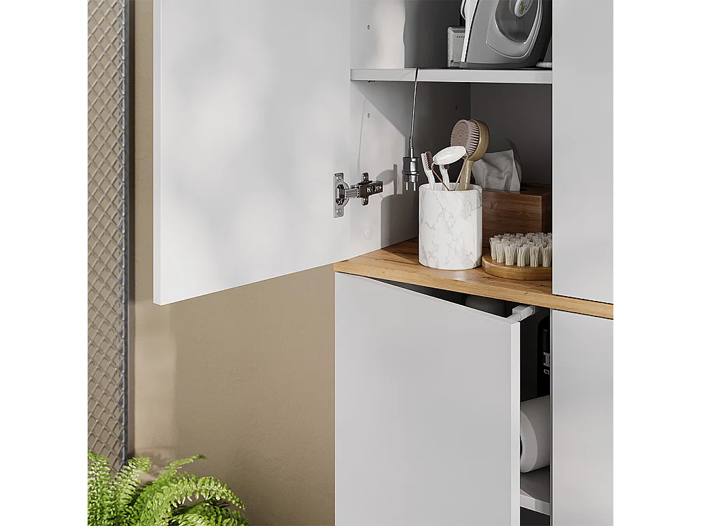 Mehrzweckschrank weiß/artisan-eiche 68x40.5x188.6 viktor
