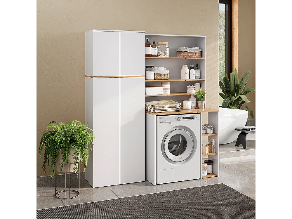 Mehrzweckschrank weiß/artisan-eiche 68x40.5x188.6 viktor