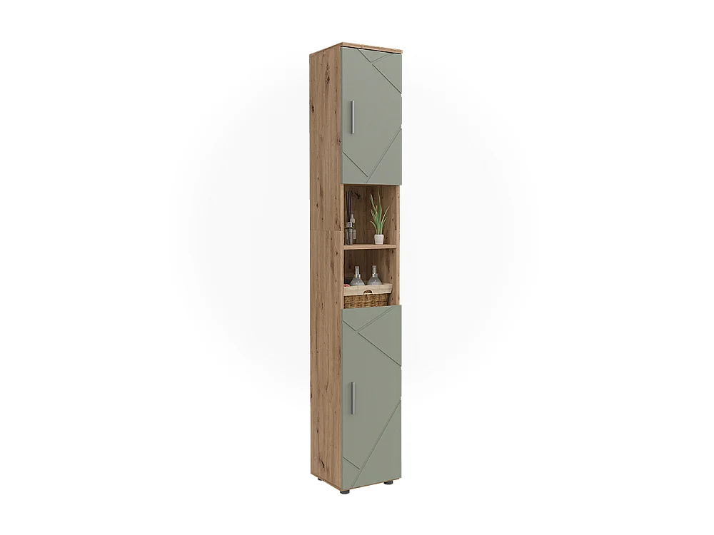 Badschrank salbeigrün 30x30x192 irma