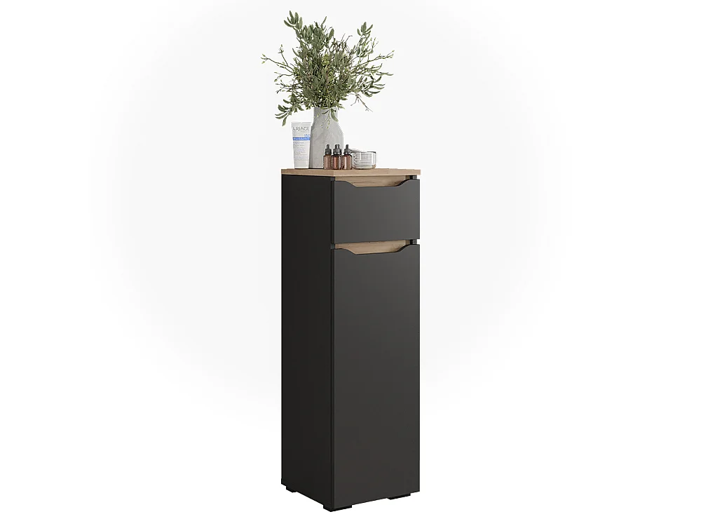 Midischrank anthrazit/artisan-eiche 30.2x30.1x97.5 ruben