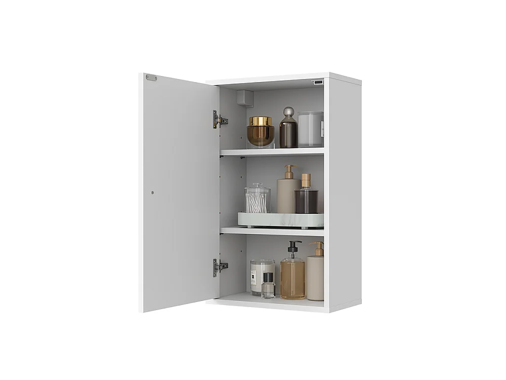 Armario de baño ondulación blanca 40x22x65 eliza