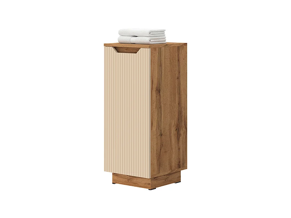 Midischrank eiche/kaschmir gestreift 33.4x35x81.9 lotta