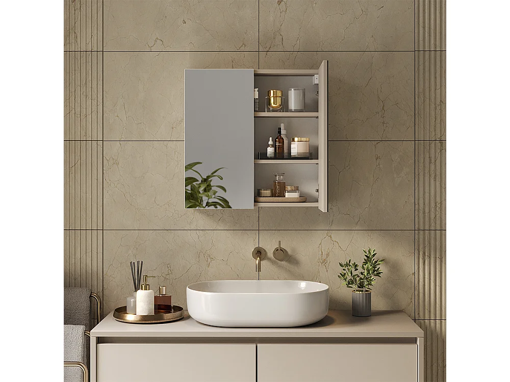 Armoire de toilette cachemire 60x17x60.2 lavia