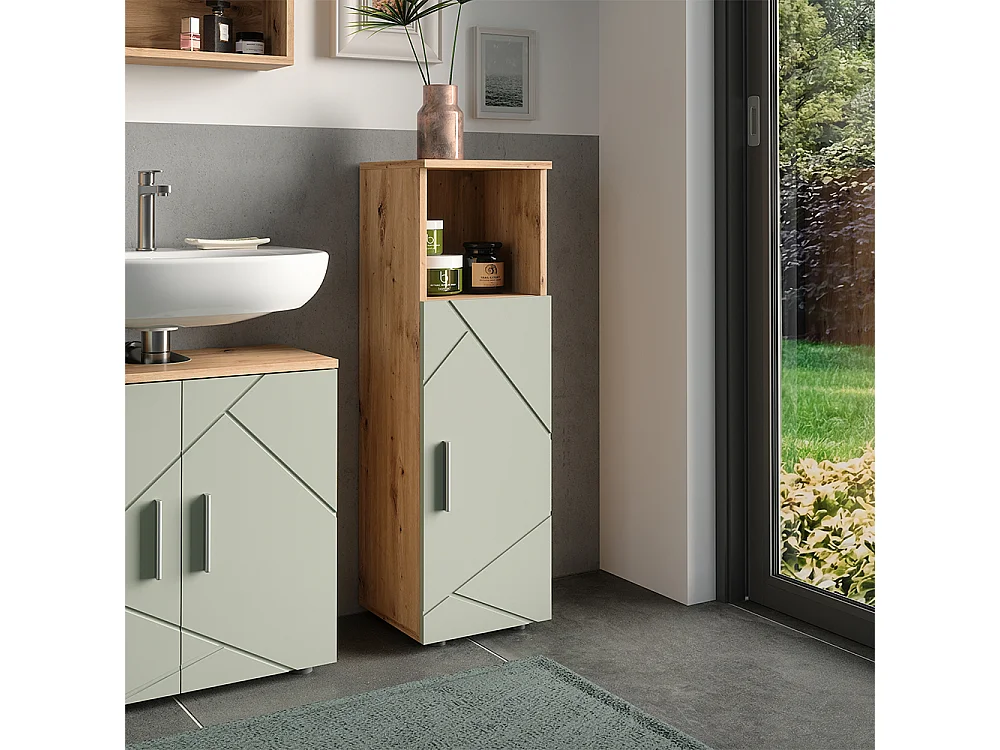 Midischrank salbeigrün 30x30x95 irma