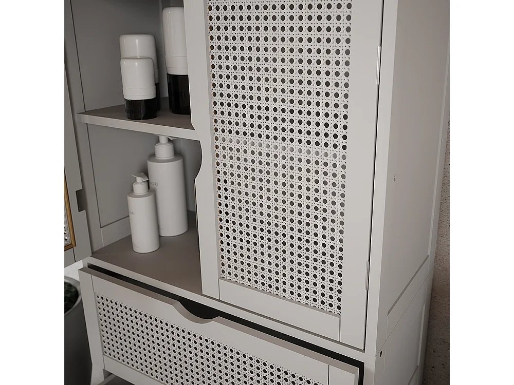 Midischrank weiß 60x29x110 liora